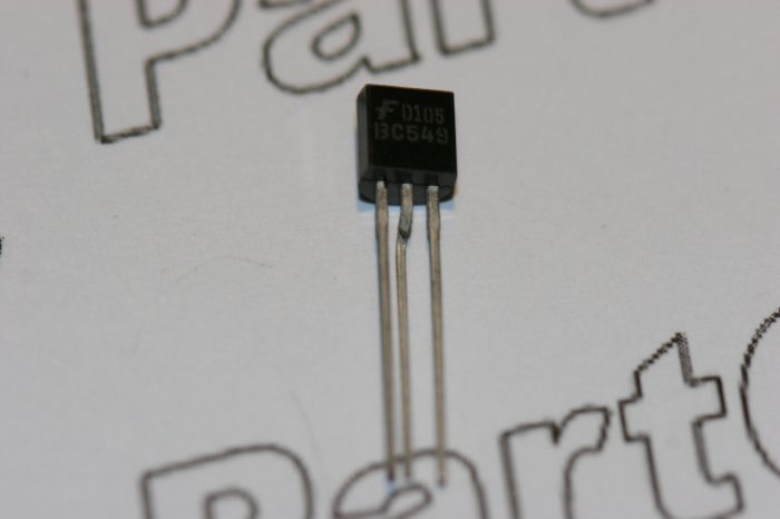 BC549 Fairchild NPN Silicon Transistors