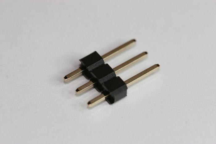 3 Pin PCB Header Vertical SIL Harwin M20-9990345