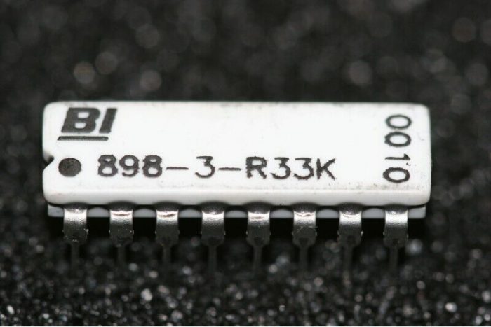 33K 2% 0.25W DIL Resistor Networks BI Technologies 898-3-R33K