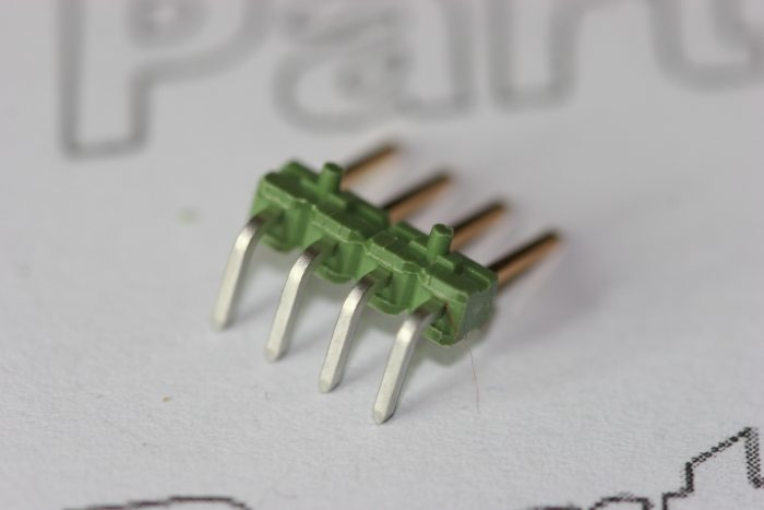 825437-4 Tyco 4 Way PCB Header Right Angle - Image 2